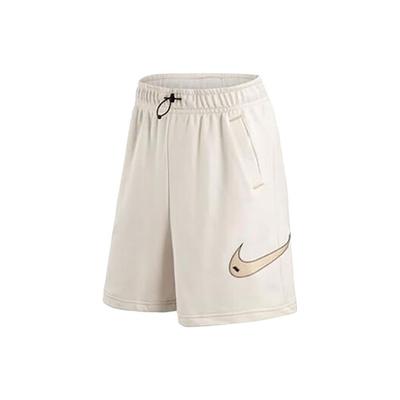Sportswear Swoosh Logo Patch High-Waisted Straight Fit Breathable Retro Shorts Women Bottoms Off-White DM6750-030