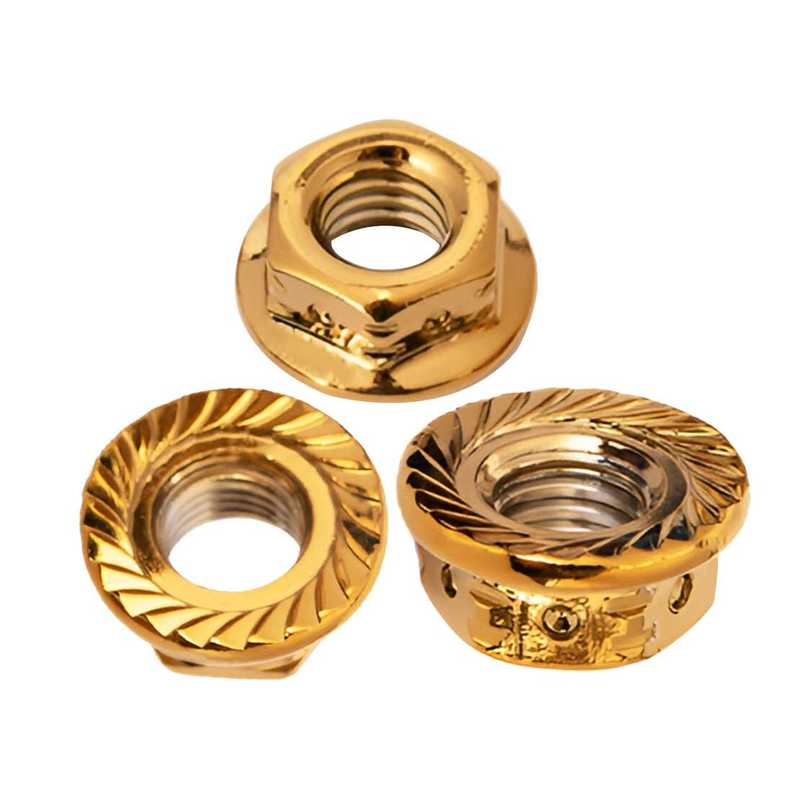 6 шт. Фланцевый болт-гайка M10 Шестигранный Болт Винт Нержавеющая сталь для Мотоцикла Велосипеда