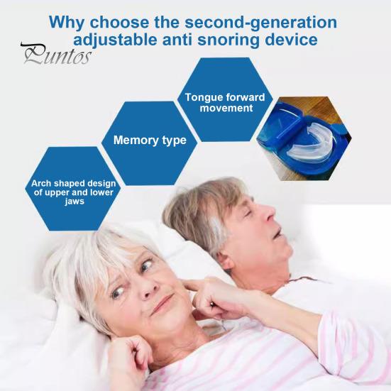 Anti-Schnarch-Mundstück, verstellbar, BPA-frei, latexfrei, für Männer und Frauen, universell, besserer Schlaf, Anti-Schnarch-Mundschutz