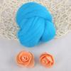 Felt Making 55g Colored Needle Felting Wool Soft Texture Blue Wool Roving Felting Wool DIY Craft