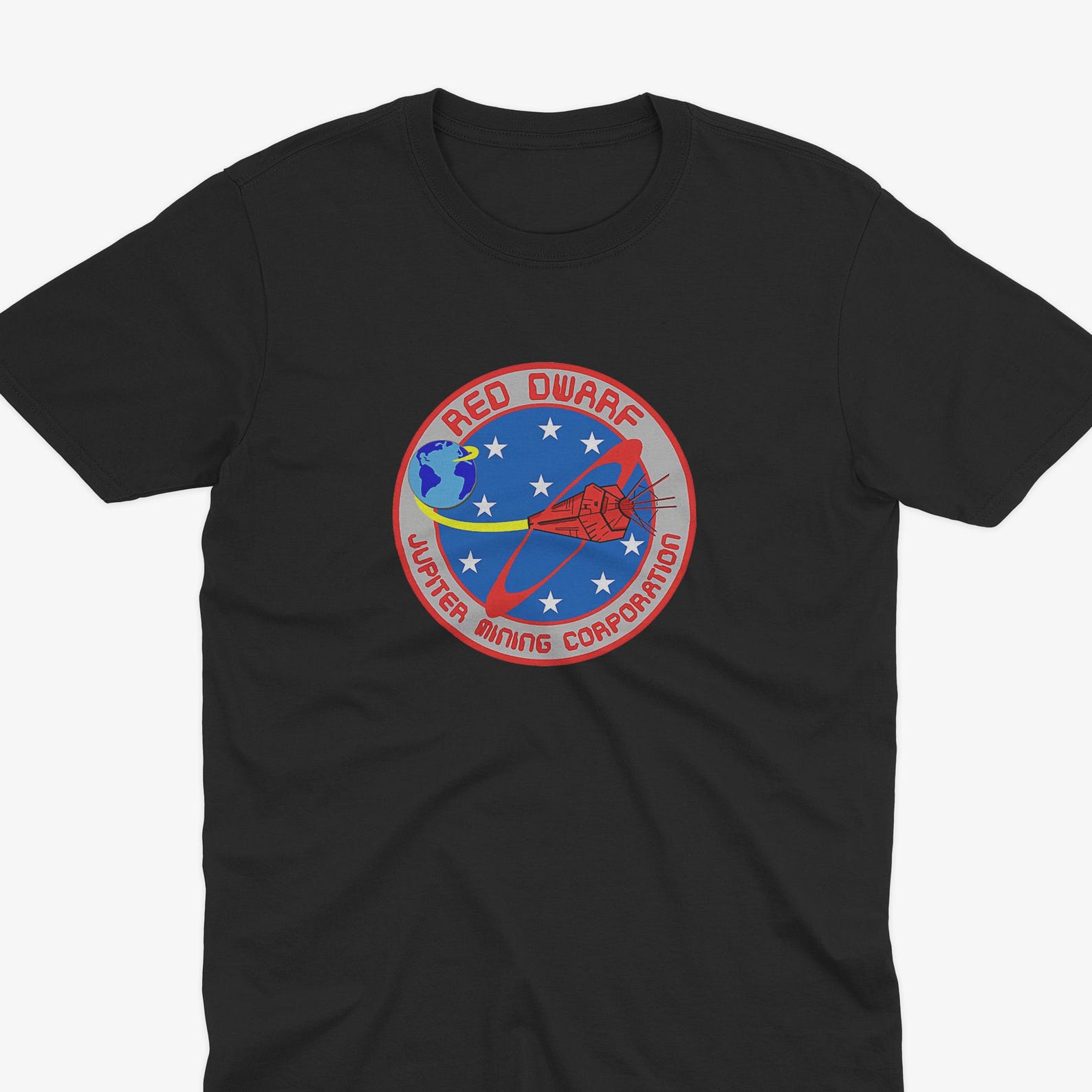 Red Dwarf - Jupiter Mining Corp T-Shirt, Red Dwarf T-Shirt, Ace Rimmer T-Shirt, Ace Rimmer Tee, Red Dwarf Gift, Smeg Head Red Dwarf 3XL