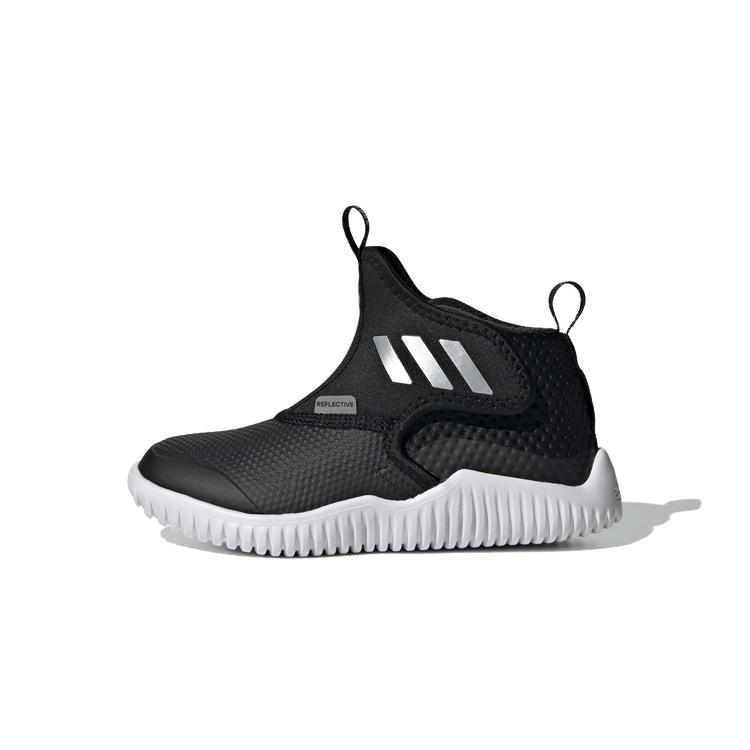 New Adidas Rapidazen C Rdy C Slip Resistant Mid Top Kids' Running Shoes Black White Children Aged 3 7 Years Old FX9093