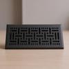 Elegant Dark Two Stage Circulation Grille Produced Of Heavy Iron Material For Indoor Locations