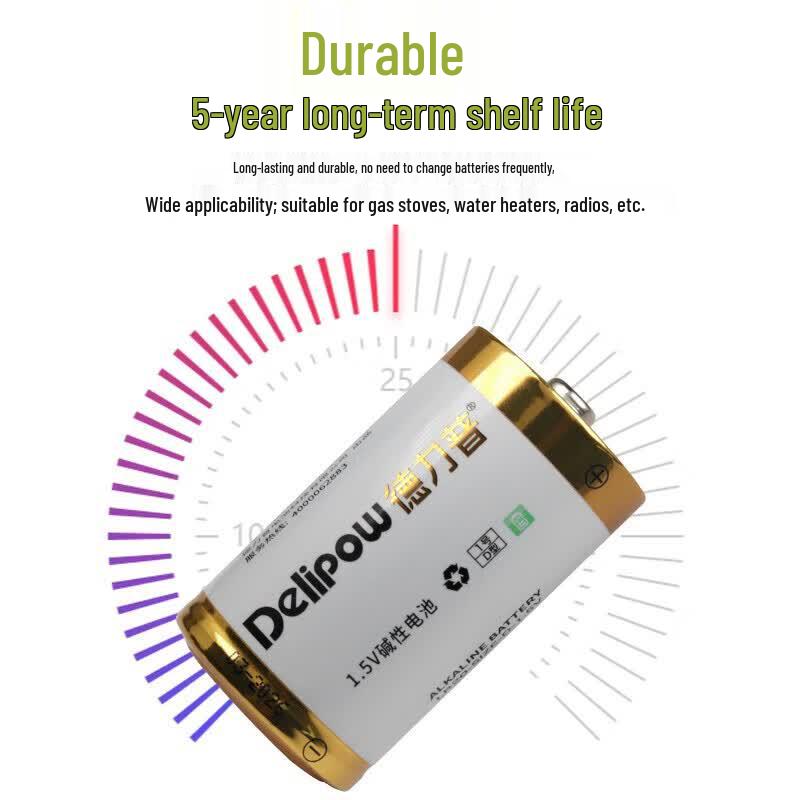 Delipow D Cell 1.5V Alkaline Batteries CN Plug (adapter Included)