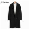 Men's Mid-Length Wool Blend Overcoat