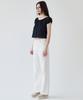 PLAC WOMEN Wide Linen Pants M36 White