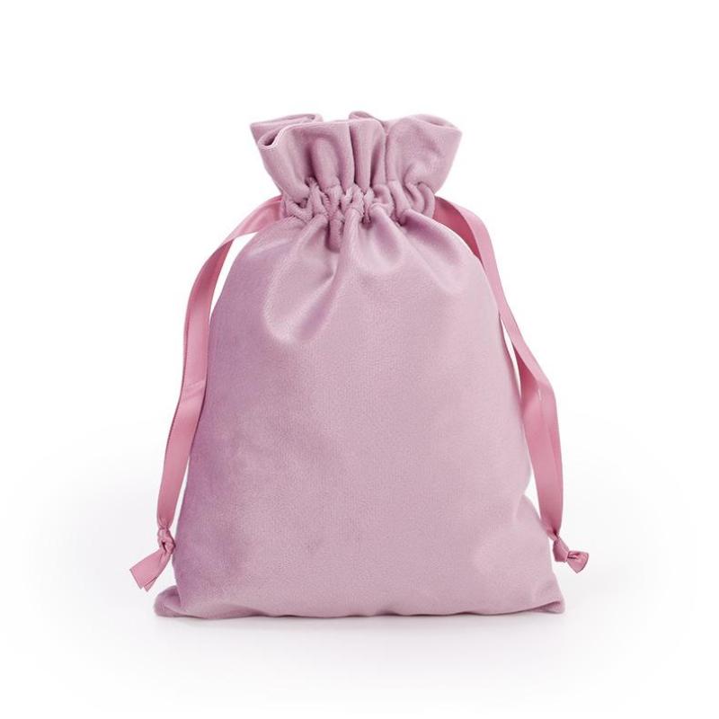 Luxury Velvet Drawstring Pouch Jewelry Storage Gift Wrapping Bag Reusable Dust-proof Bags for Party Favor Wedding Gift