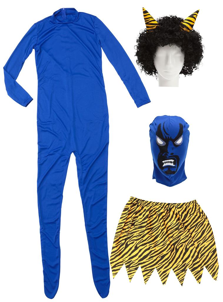 Clearstone Halloween Setsubun Real Demon Cosplay Size Blue Costume, Men's, M,