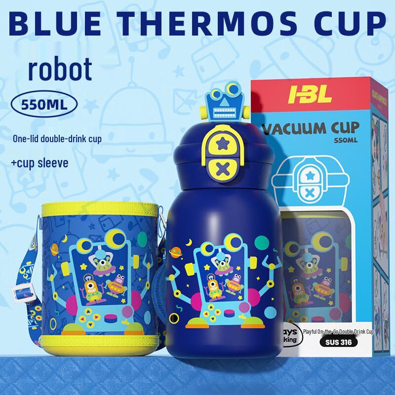 Shengye 316 Stainless Steel Kids Robot Thermos Bottle