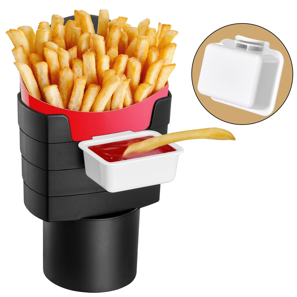 AuMoHall French Fries Holder for Car Multipurpose Fast Food Drink Cup Holder Expander Car