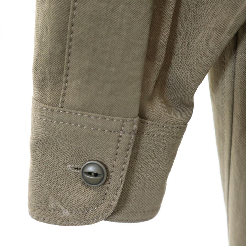 BLUEBIRD BOULEVARD made in Japan Long sleeve Skipper Half Button Long Shirt dress Women Used