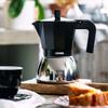Italian Coffee Maker - Monix - Stainless Steel Induction - 9 Cups - Aluminum - Stainless Steel