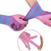 Rosa Arbeitshandschuhe Nylon Schutzhandschuhe Werkzeug Gummi beschichteter Handschuh Damen