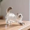 Schlüsselanhänger Anhänger Transparente Katze Design Haustierhaare Aufbewahrungsbox Schlüsselkette Haustierhaare Anhänger Schlüsselring Haare Aufbewahrungsflasche Schlüsselanhänger