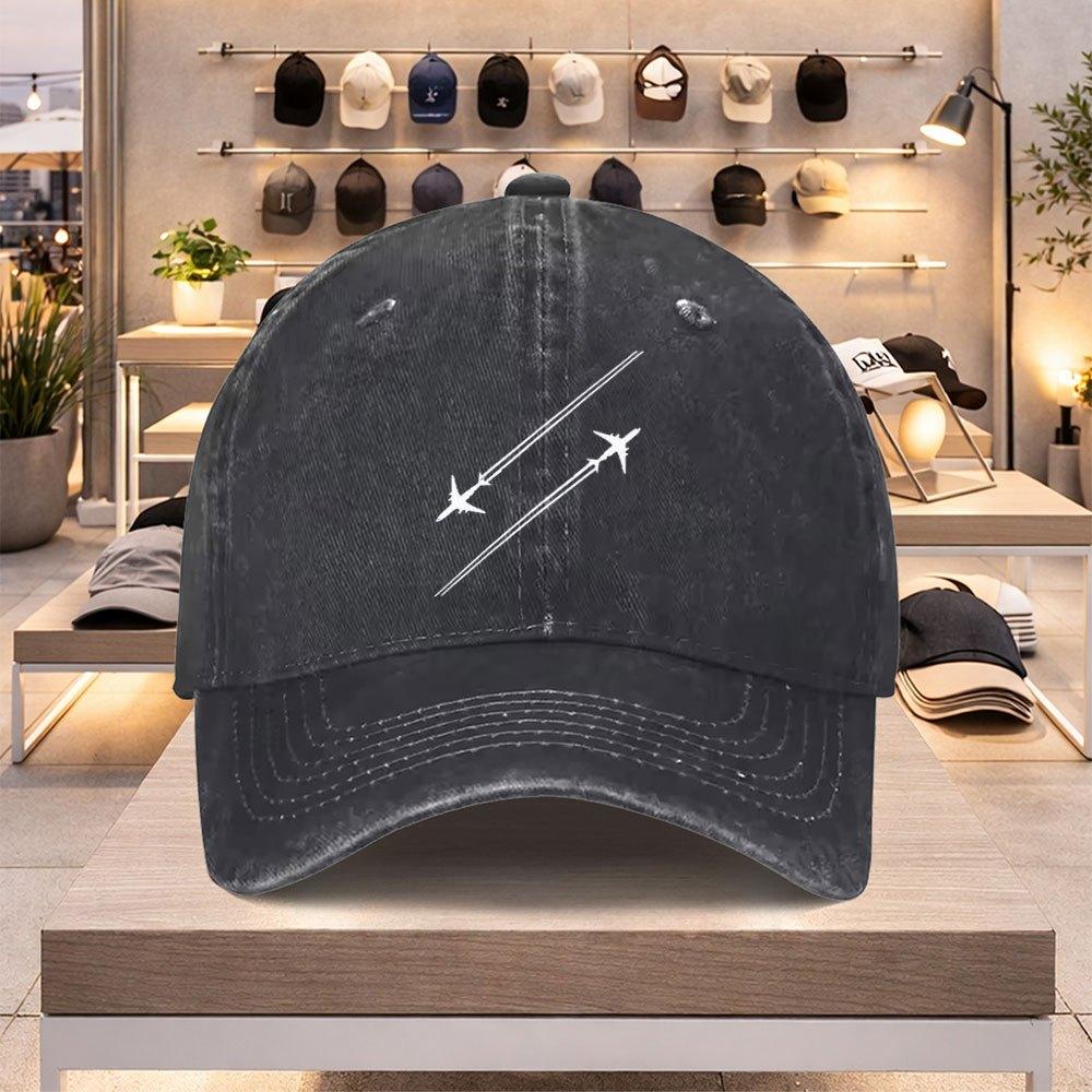 Airplane Design Baseball Cap for Unisex and Women  Lightweight Adjustable Spring Summer Hat