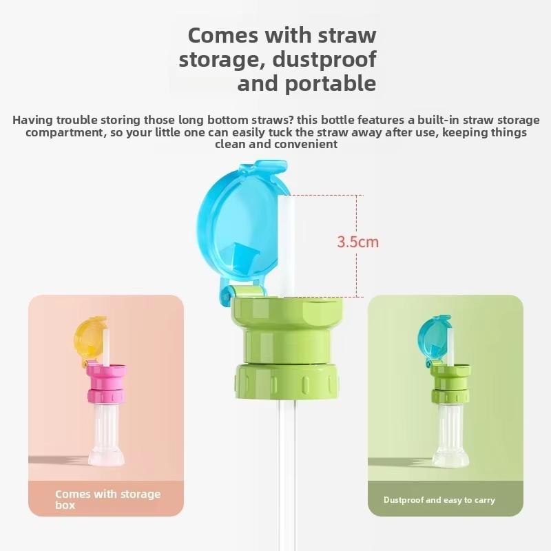 Water Bottle Straw Converter Set Food Grade Material Leakproof Universal Compatibility Fits Most Bottles for Hiking Picnic