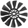 50mm Duct Fan 12‑Blade Propeller Plastic Duct Fan Accessories for RC Planes BlackCCW