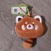 with Tail Red Panda Plush Keyring Animal Red Panda Purse  Backpack Decor