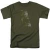 Elvis Presley Army T Shirt Mens Licensed King Tee Military Green