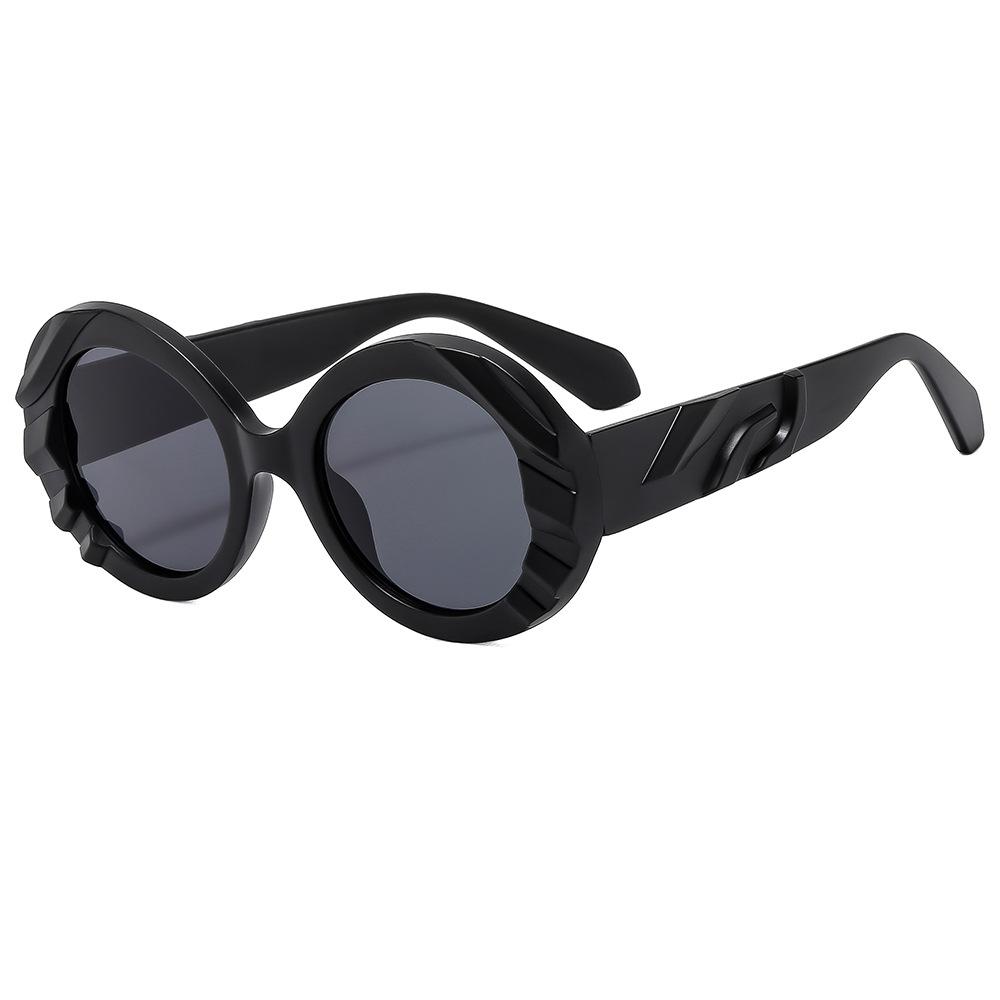 Fashion Stylish Hip Hop Vintage Retro Women Sunglasses Trending New 2024 Round Sunglasses for Men Women