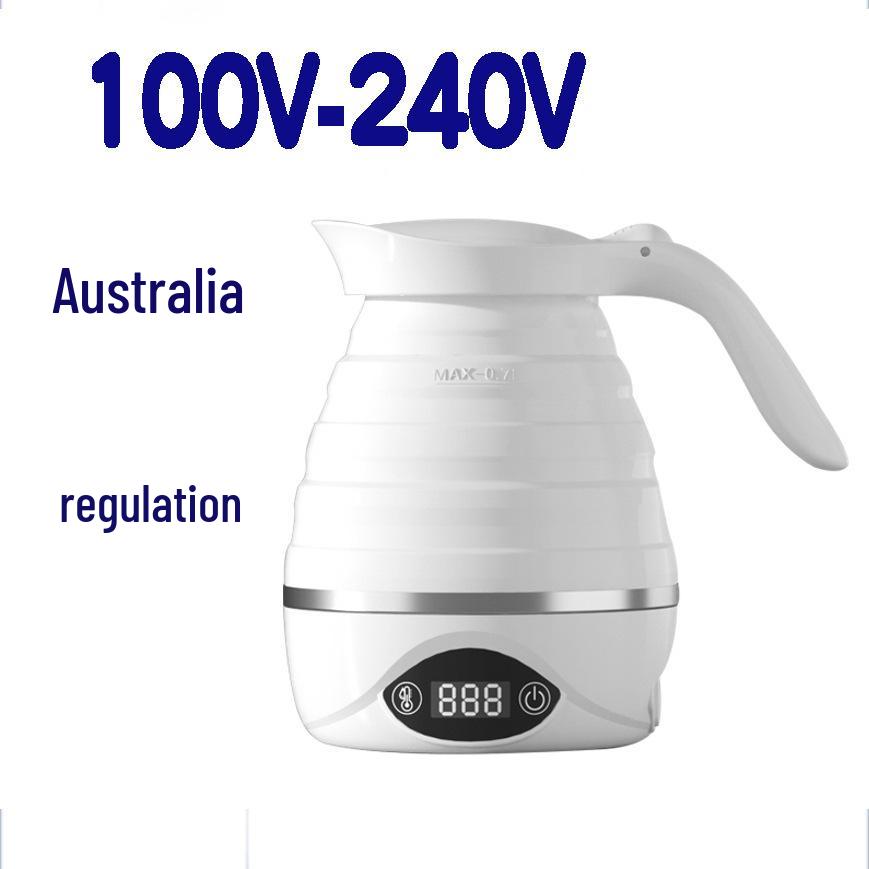 Dual Voltage Silicone Folding Electric Kettle with 24-Hour Insulation