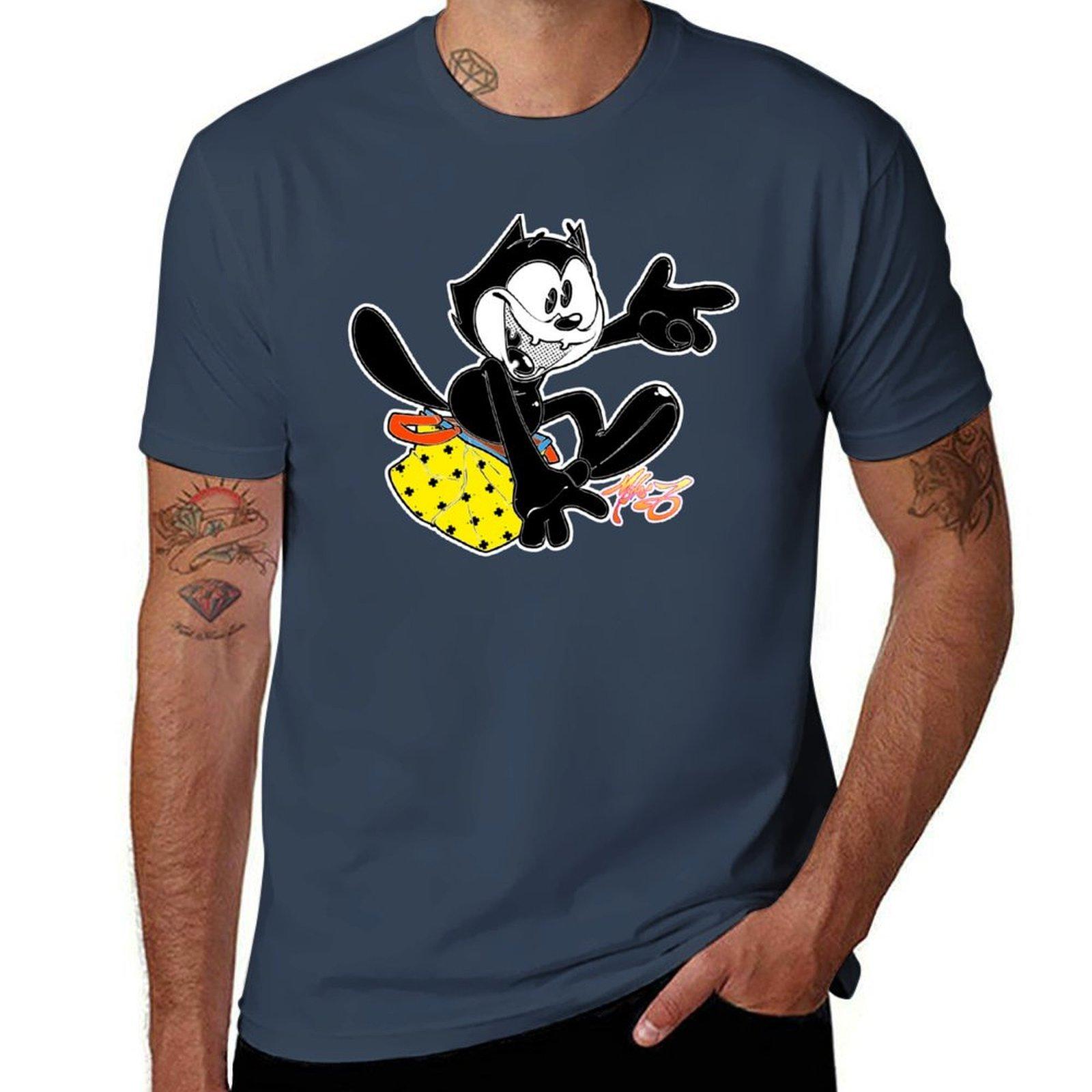 Cats Out Of The Bag Felix100 Tshirt Construction Work Tee Shirt S