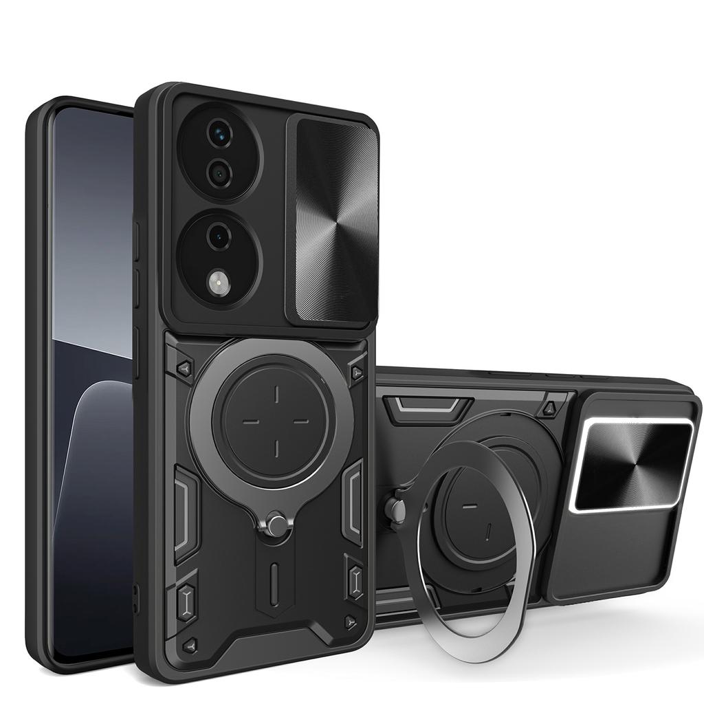 For Honor X7b 4G/90 Smart Case TPU+PC Kickstand Military Grade Shockproof Phone Cover