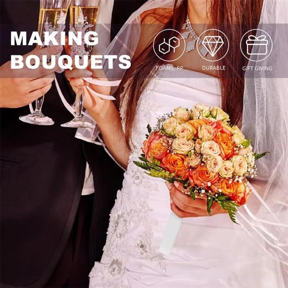 Half Round Foam Bouquet Holder Foam Material Floral Handle Floral Arrangement Supplies