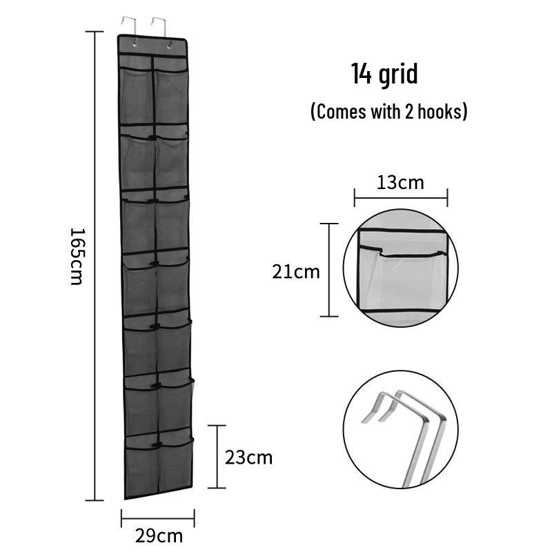 Kancalı 35 Bölmeli Kapı Üstü Ayakkabı Saklama Çantası