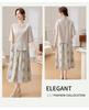 Summer 2025 Chiffon Blouse Two-Piece Set for Middle-Aged and Elderly Women