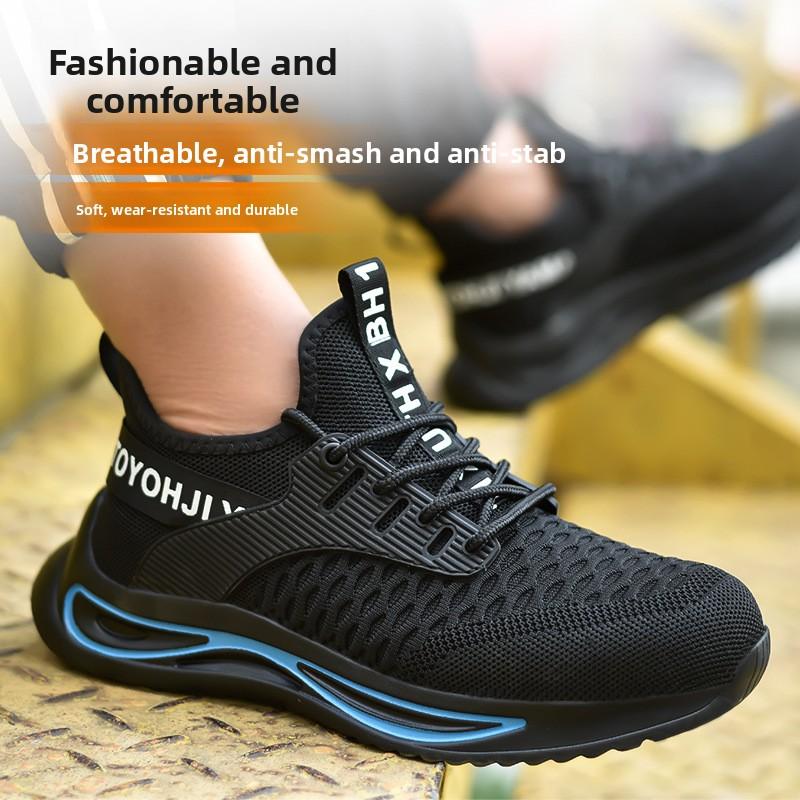Men's Safety Shoes Insulated 6kV Men Sneakers Lightweight Breathe Working Shoes Steel Toe Sneakers Anti Smashing Odor Proof