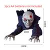 Bald Head Halloween Crawling Ghost Electric Climbing Zombie Figure  Haunted House Prop