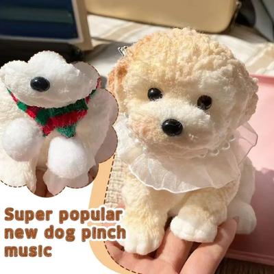 Soft Squeeze Puppy Teddy Dog Squeeze Toy Anxiety Stress Relief Sensory Fidget Toy Decompressing Pinching Dog
