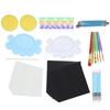 47Pcs Mandala Dotting Tools Set DIY Art Painting Template Mini Easel Accessories
