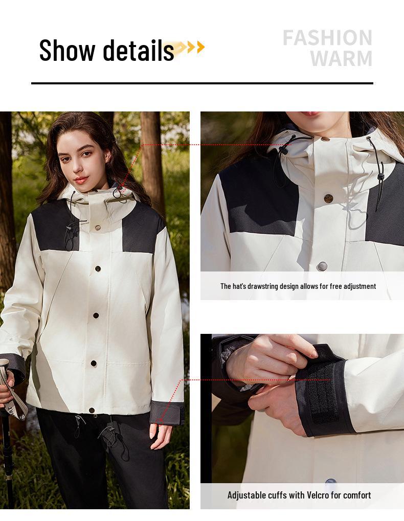 Windproof & Waterproof 3-in-1 Workwear Jacket with Logo for Autumn/Winter