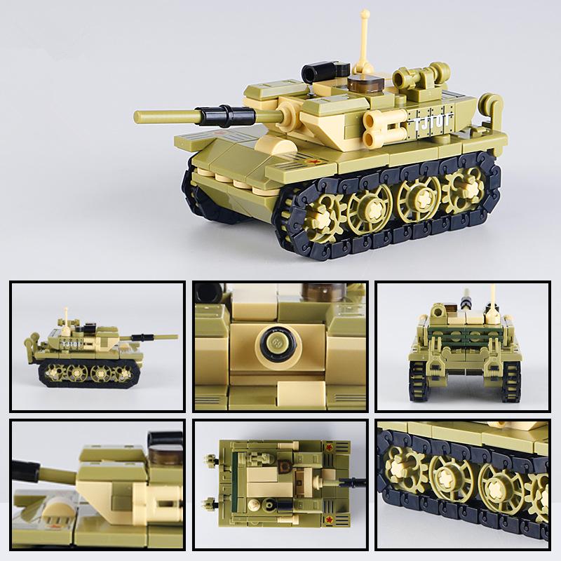 MOC 99A Main Battle Tank M1A2 War Military City Vehicle Car Building Blocks Classic Model Bricks Kits Sets Ideas