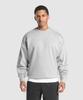 Gymshark Oversized Crest Crew Light Grey Core Marl A2c3j Gbcn
