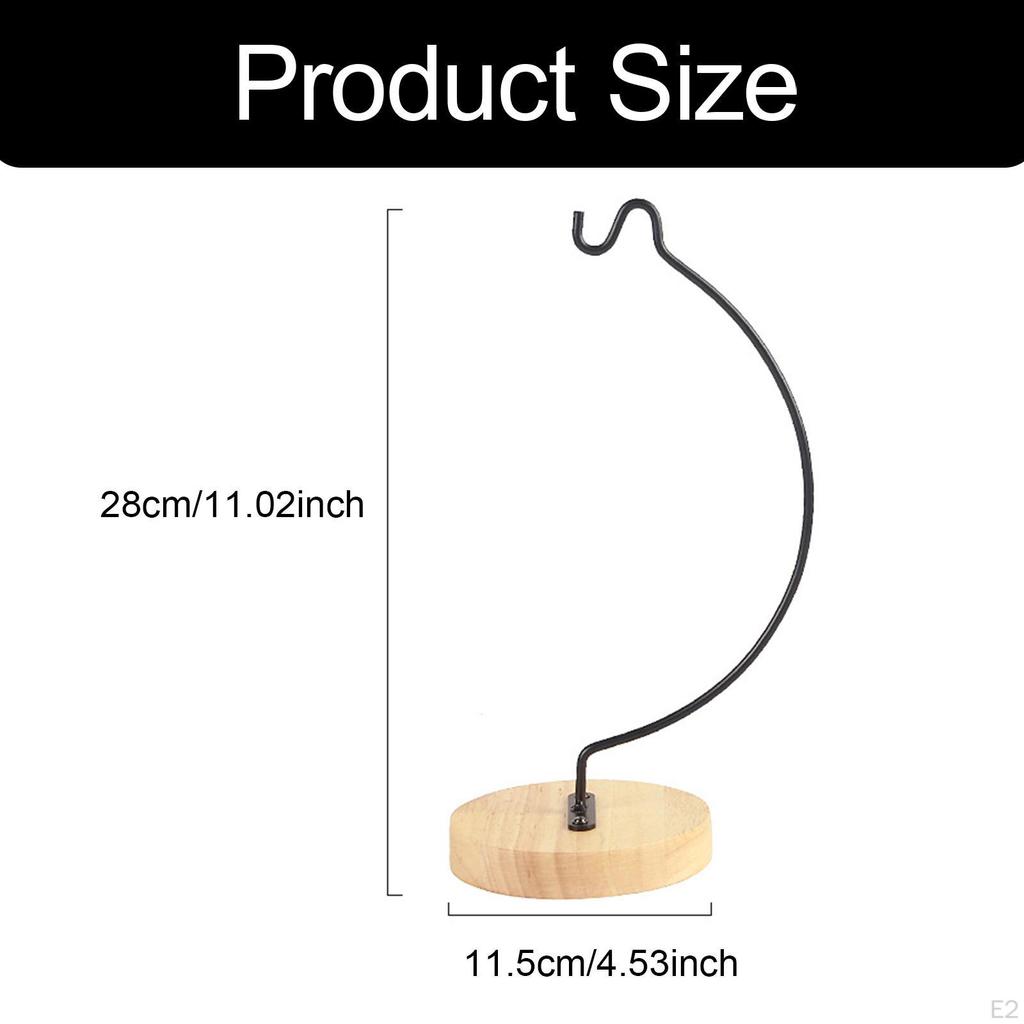 Banana Hanger with Wooden Base for The Kitchen Counter