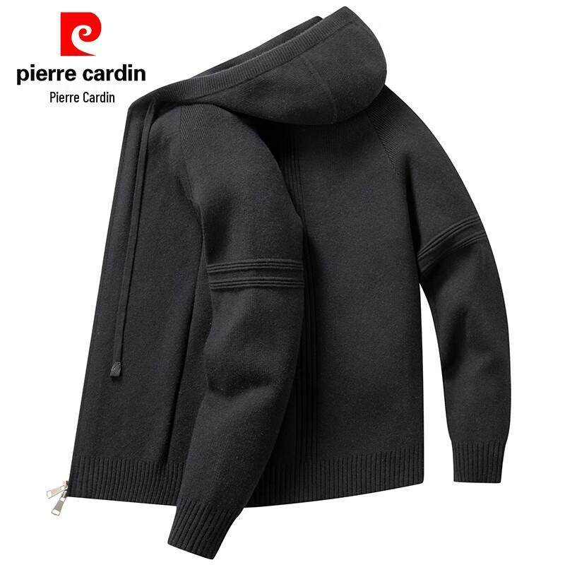 

Pierre Cardin Men s Hooded Knitted Cardigan with Cashmere Blend L