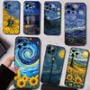 Van Gogh Starry Sunflowers Phone Case For iPhone17,16,15,14,13,12,11 Plus,Pro Magnetic For Magsafe Wireless Charging