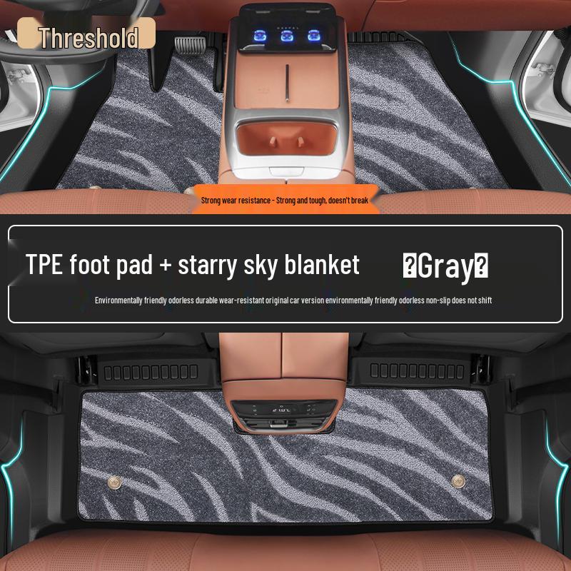 Full Coverage TPE Floor Mats for 26 BYD Song PRO Models - Custom Car Carpet Accessories