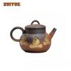 110ml Japanese Style Wood Fired Prajna Sitting Buddha Teapot Antique Tea Infuser Pot Tea Making Kettle With Filter Cafes Craft