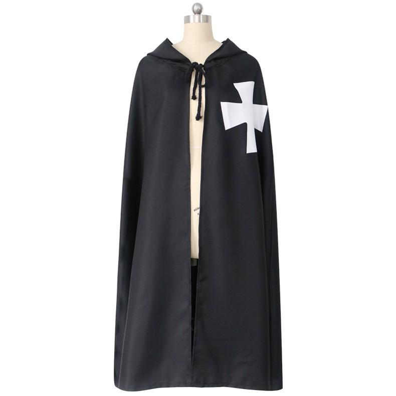 Nový Halloweenský kostým středověkého templářského rytíře, róba, nadměrná velikost, kostým na ples, jevištní kostým