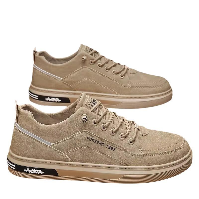 Work Men's Shoes Autumn and Winter Breathable Leisure Sports Board Shoes One Pedal Work Labor Insurance Shoes 2025 New Spring and Autumn Tide Shoes