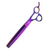 8.0 Inch Nimpson Purple 5-Pack, High-End Pet Grooming Scissors, Straight Scissors, Curved Scissors Pet Set