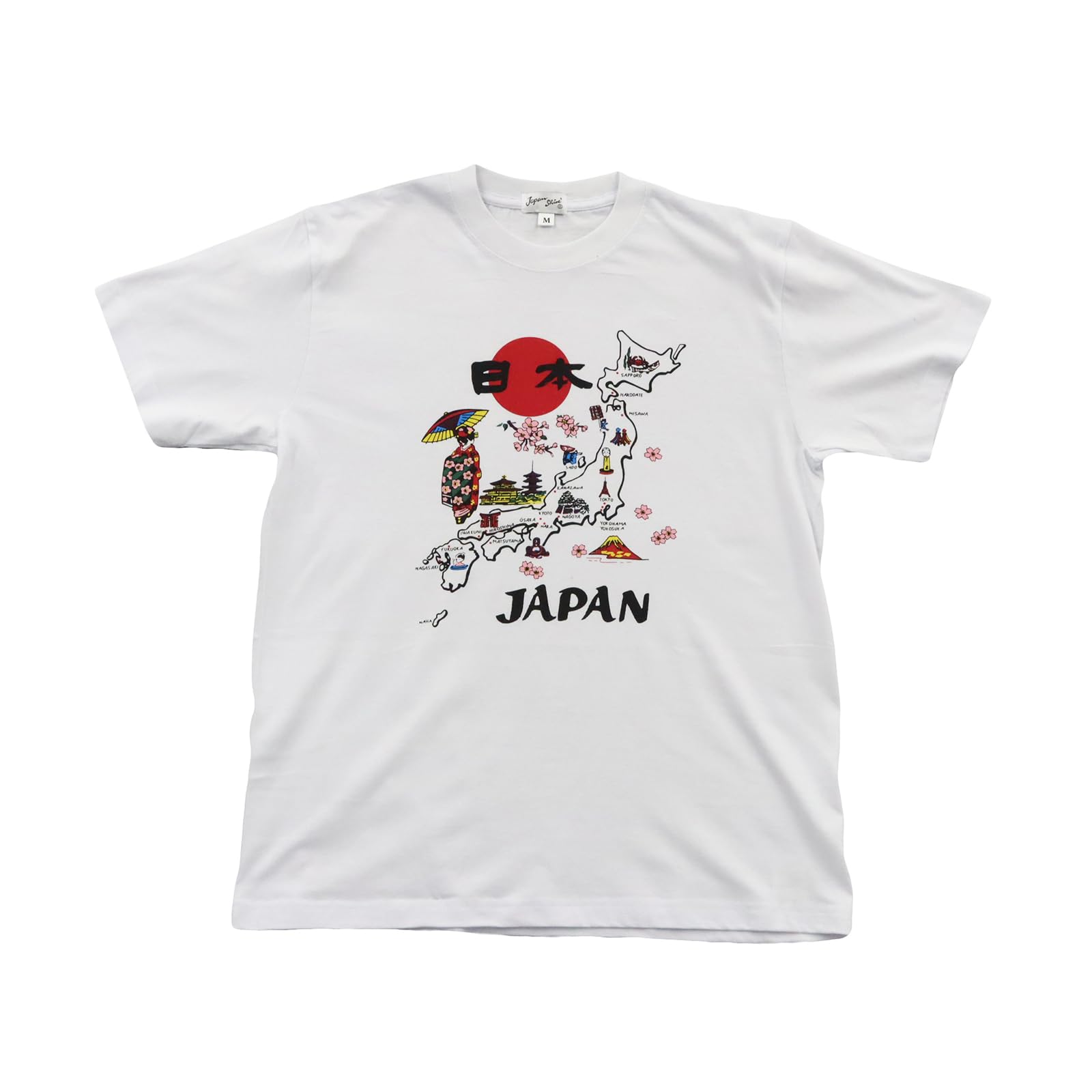 Japanese Souvenir Map 90cm White Shin-ei [T-shirt Maiko]