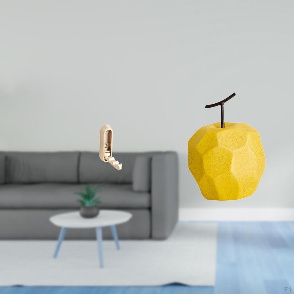 Folding Porcelain Wall Hook Organizer Fruit Sculpture Hanger Collectible Table Geometric Decor for