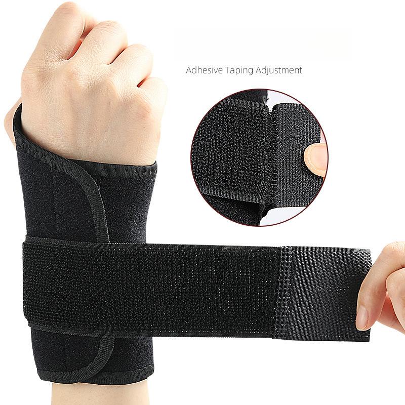 

Комплект напульсников с фиксацией большого пальца, регулируемые ремешки, фиксированные спортивные напульсники, бандаж, фитнес, спортивная защитная экипировка, защита ладони One Size - Right чёрный