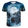 Trička s 3D potiskem Wolf Muži Ženy Léto Osobnost Cool Potisk Grafika Top Trička Unisex Tričko s krátkým rukávem Velká velikost
