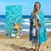 Lobster Beach Towel Hooded Wearable Blanket Oversized Microfiber Bath Towel Quick Dry Swimming Pool Surf Towel Summer
